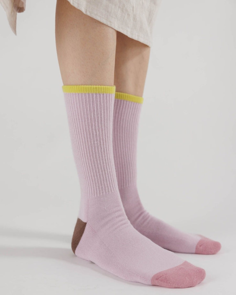 Baggu Ribbed Sock : Blossom Mix - Baggu Socks