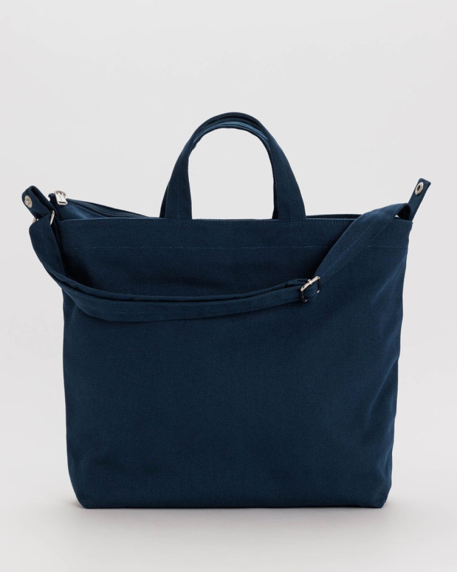 Baggu Horizontal Zip Duck Bag : Navy - Baggu Totes