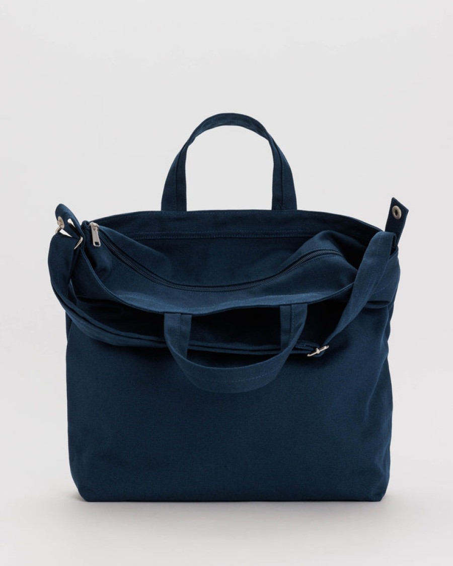 Baggu Horizontal Zip Duck Bag : Navy - Baggu Totes