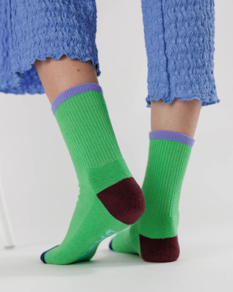 Baggu Ribbed Sock : Aloe Mix - Baggu Socks