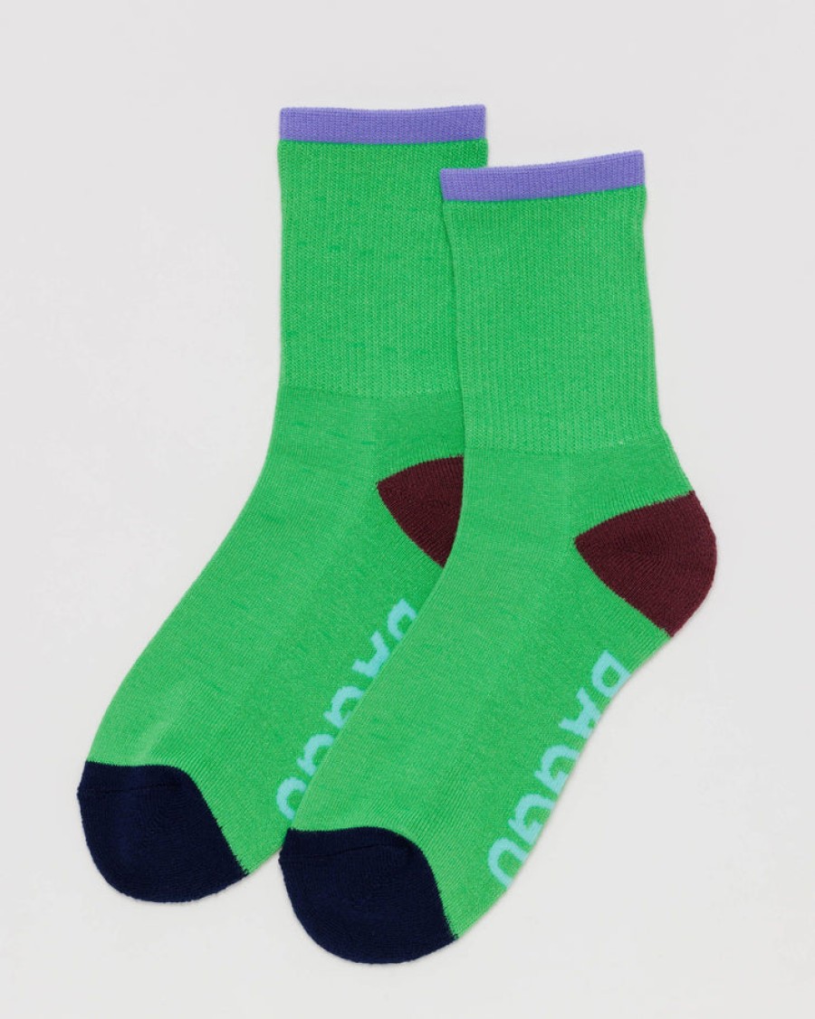 Baggu Ribbed Sock : Aloe Mix - Baggu Socks