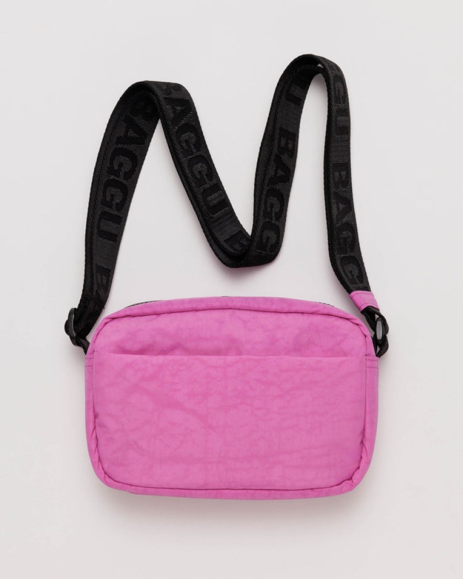 Baggu Camera Crossbody : Extra Pink - Baggu Crossbody Bags