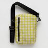 Baggu Sport Crossbody : Pink Pistachio Pixel Gingham - Baggu Crossbody Bags