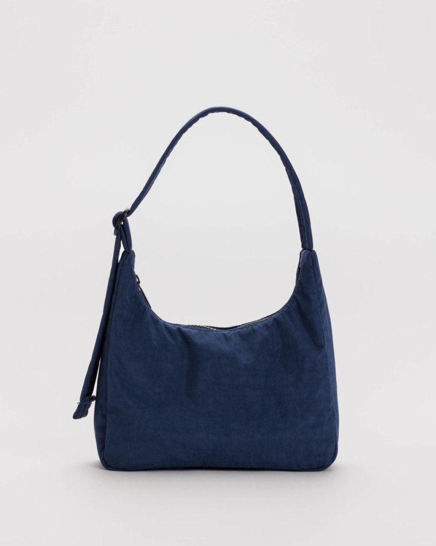 Baggu Mini Nylon Shoulder Bag : Navy - Baggu Purses