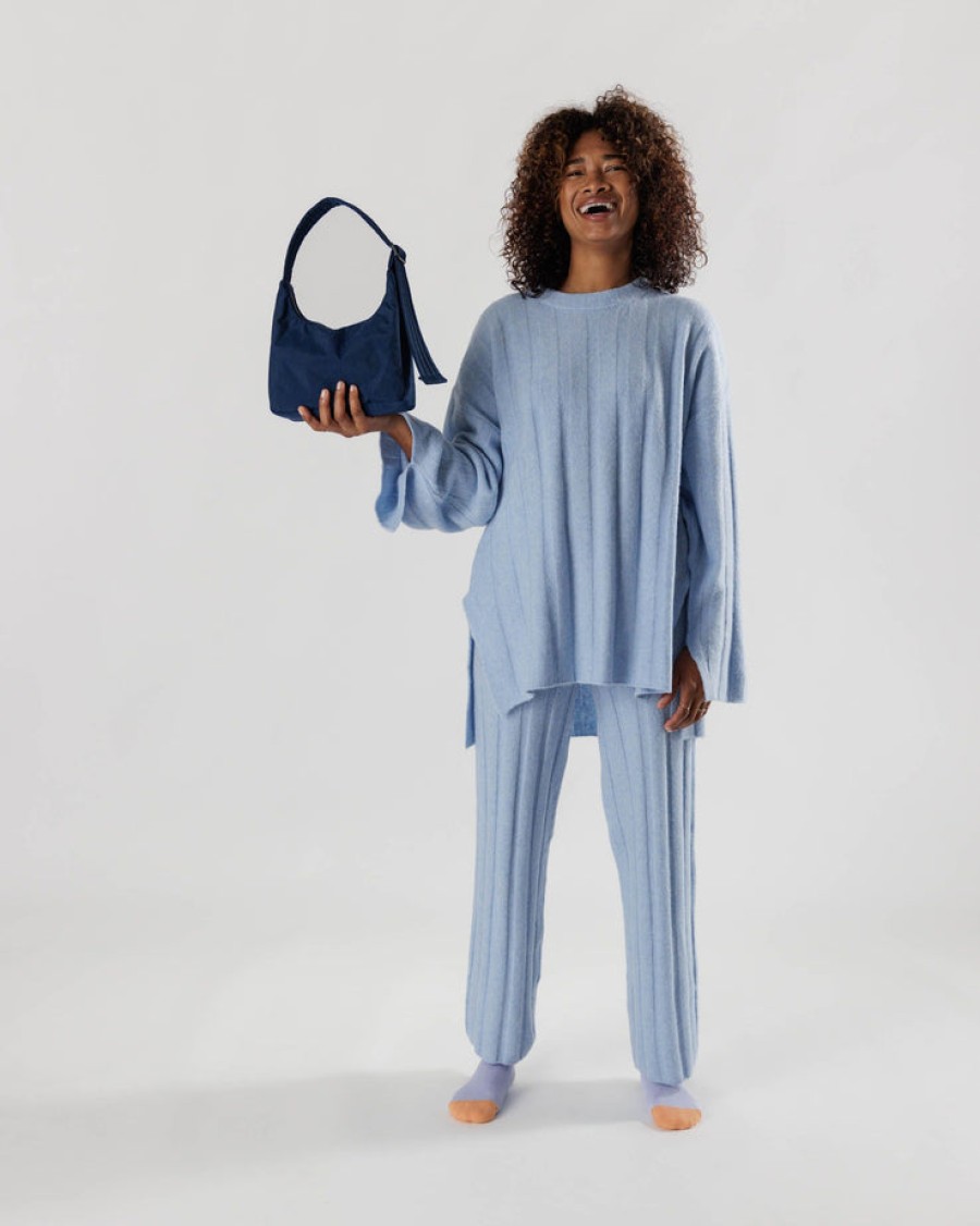 Baggu Mini Nylon Shoulder Bag : Navy - Baggu Purses