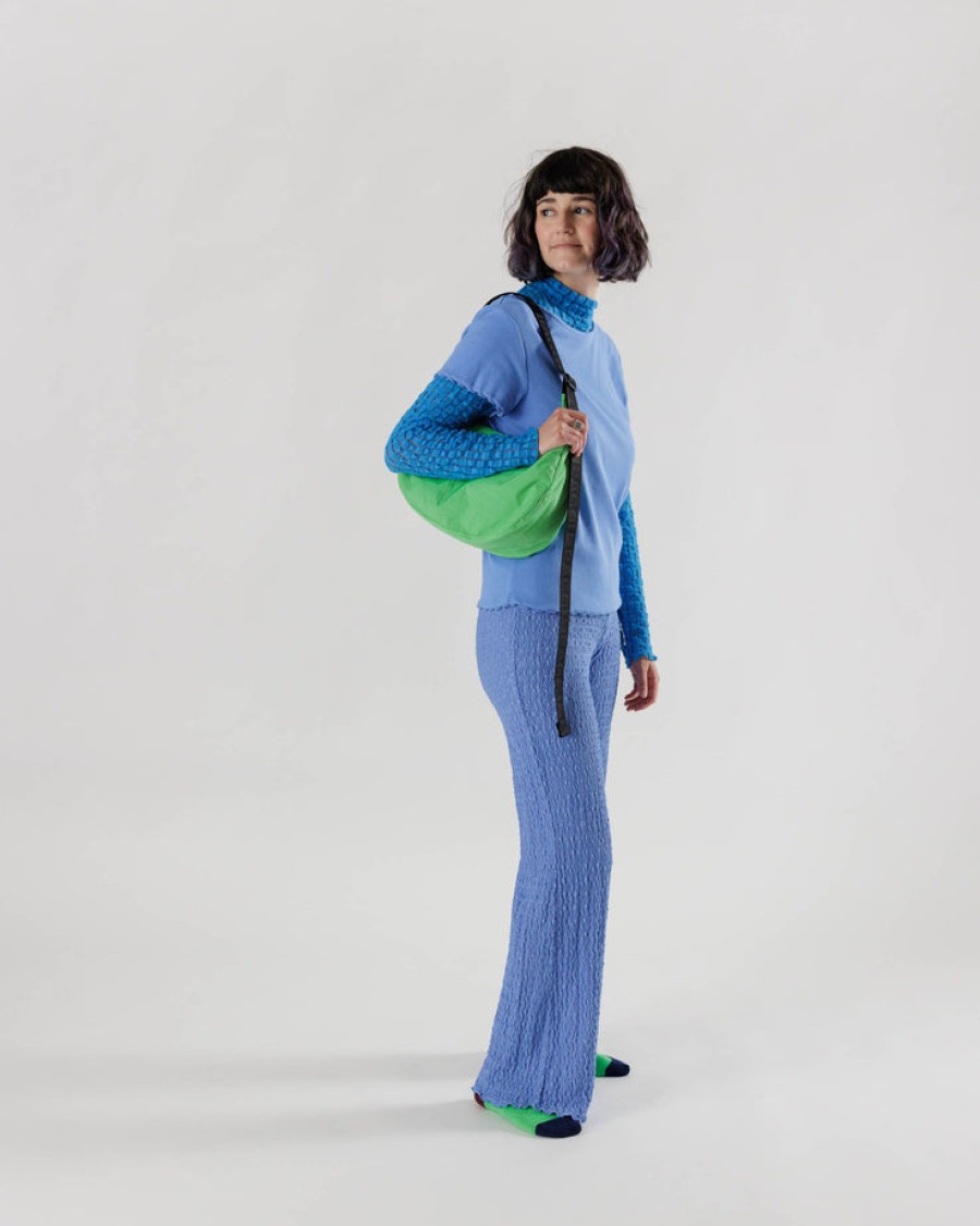 Baggu Medium Nylon Crescent Bag : Aloe - Baggu Purses