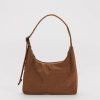 Baggu Mini Nylon Shoulder Bag : Brown - Baggu Purses