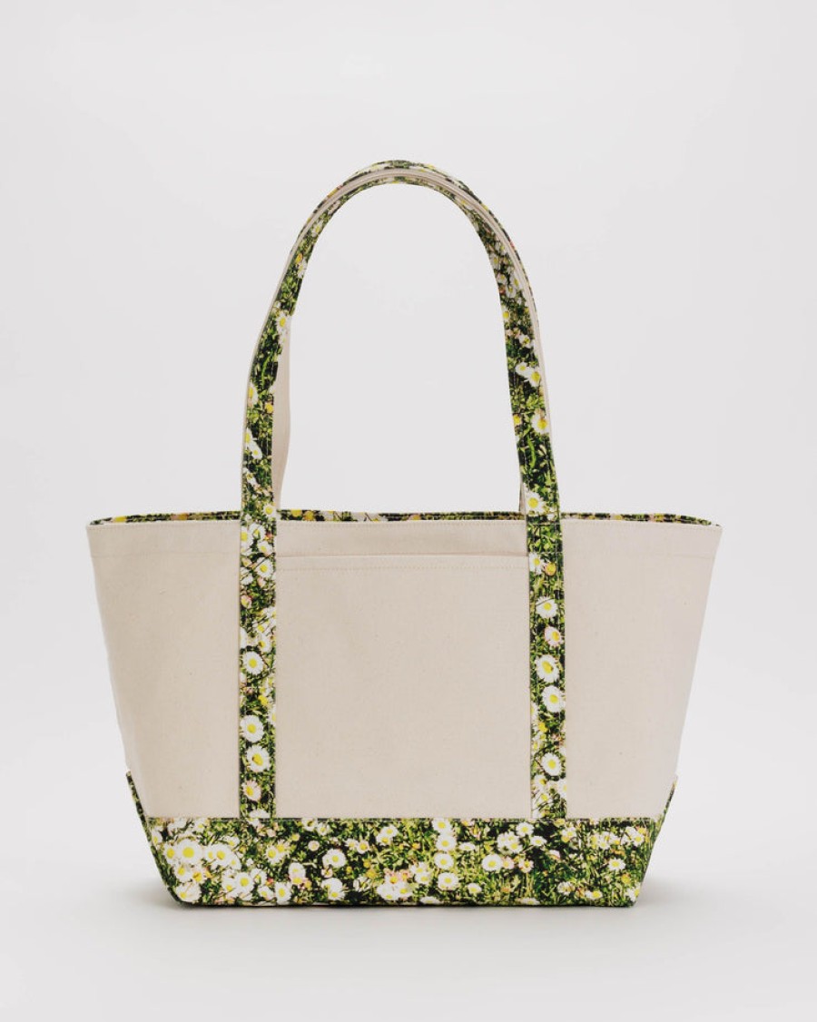 Baggu Medium Heavyweight Canvas Tote : Daisy - Baggu Totes