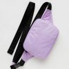 Baggu Puffy Fanny Pack : Dusty Lilac - Baggu Crossbody Bags