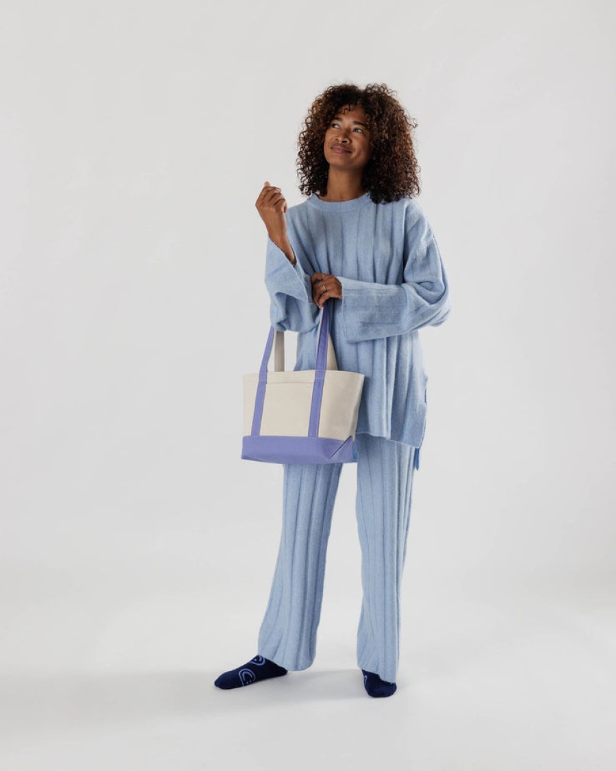 Baggu Small Heavyweight Canvas Tote : Bluebell - Baggu Totes