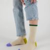 Baggu Ribbed Sock : Ecru Mix - Baggu Socks