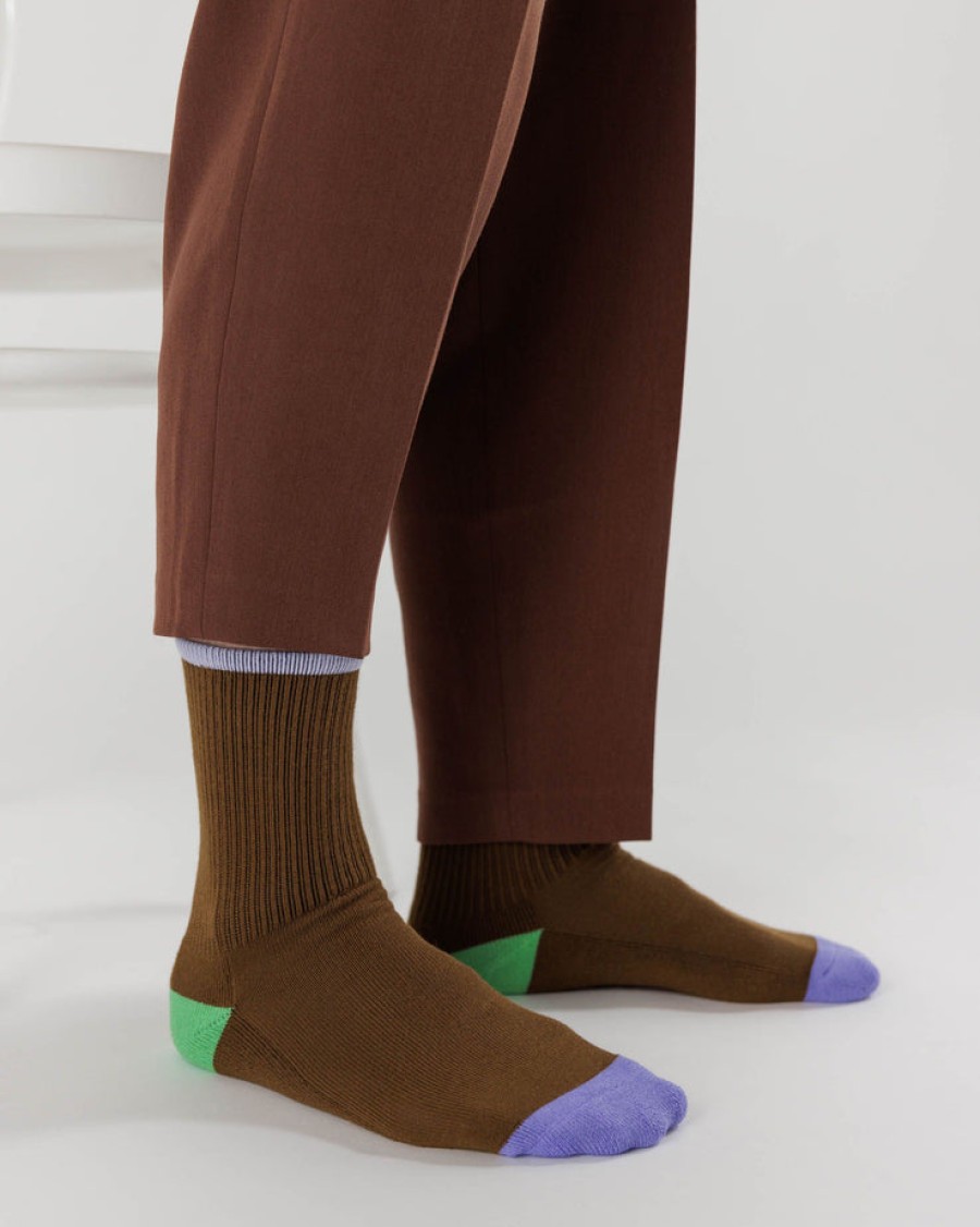 Baggu Ribbed Sock : Tamarind Mix - Baggu Socks