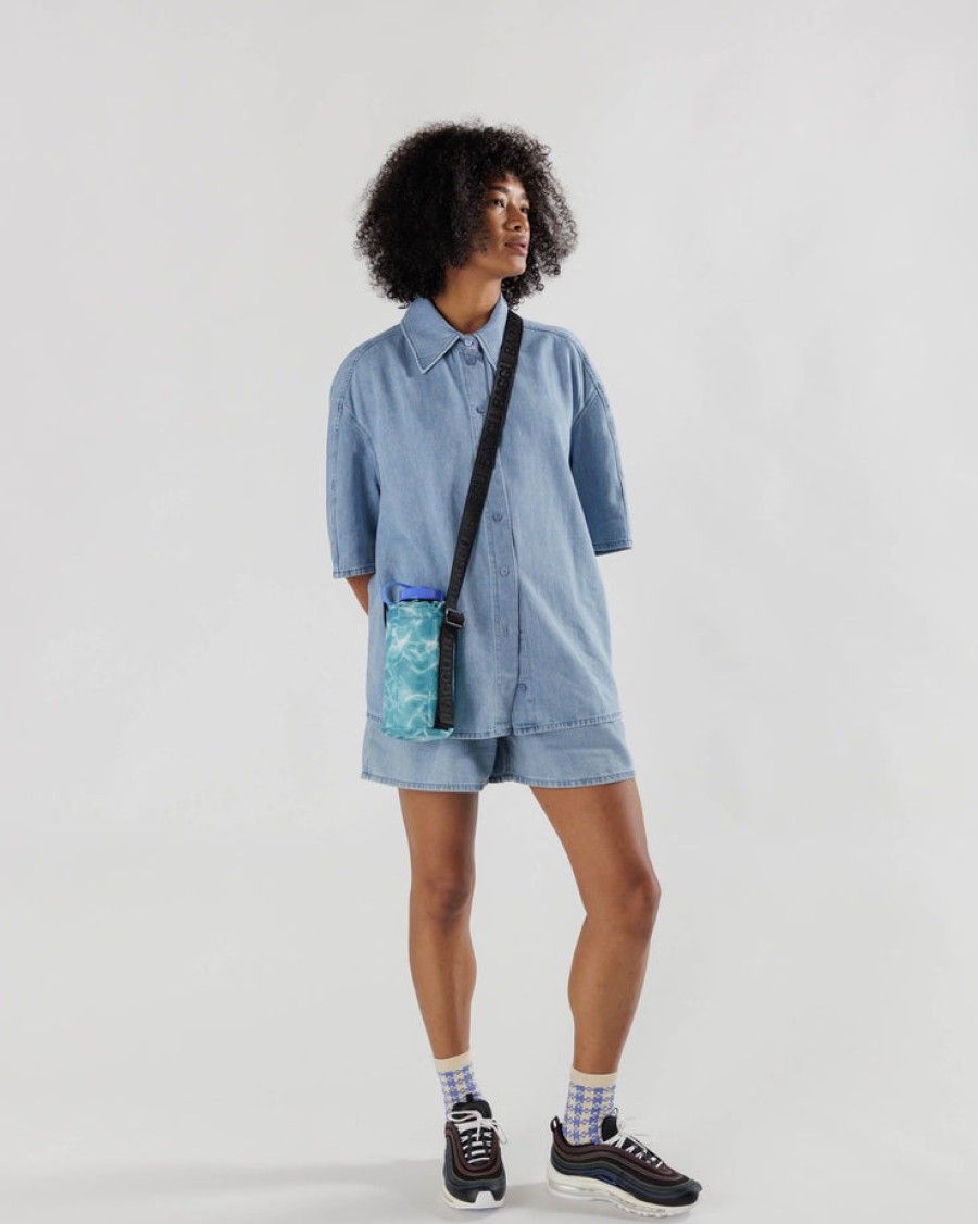 Baggu Puffy Water Bottle Sling : Pool - Baggu Puffy Water Bottle Slings