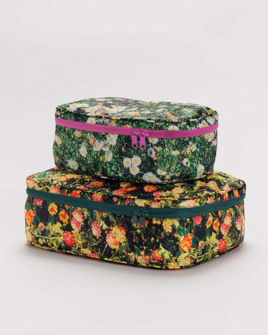 Baggu Packing Cube Set : Photo Florals - Baggu Pouches