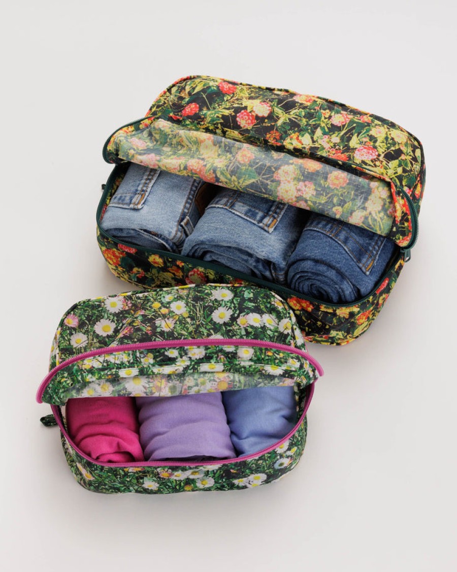 Baggu Packing Cube Set : Photo Florals - Baggu Pouches