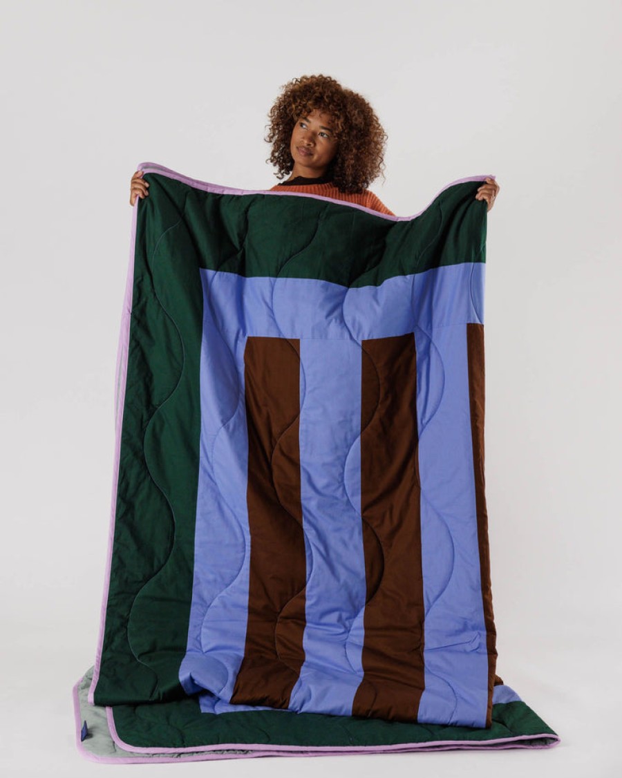 Baggu Queen Quilt : Malachite Block - Baggu Quilts