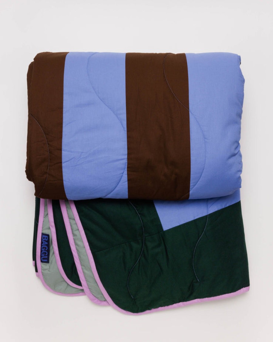 Baggu Queen Quilt : Malachite Block - Baggu Quilts