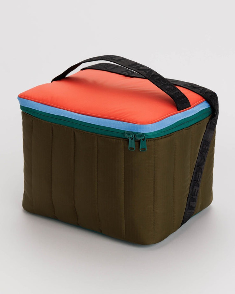 Baggu Puffy Cooler Bag : Tamarind Mix - Baggu Lunch Bags & Coolers