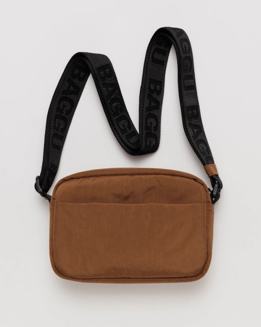 Baggu Camera Crossbody : Brown - Baggu Crossbody Bags