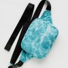 Baggu Puffy Fanny Pack : Pool - Baggu Crossbody Bags