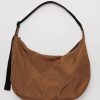 Baggu Large Nylon Crescent Bag : Brown - Baggu Crossbody Bags