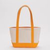 Baggu Small Heavyweight Canvas Tote : Tangerine - Baggu Totes