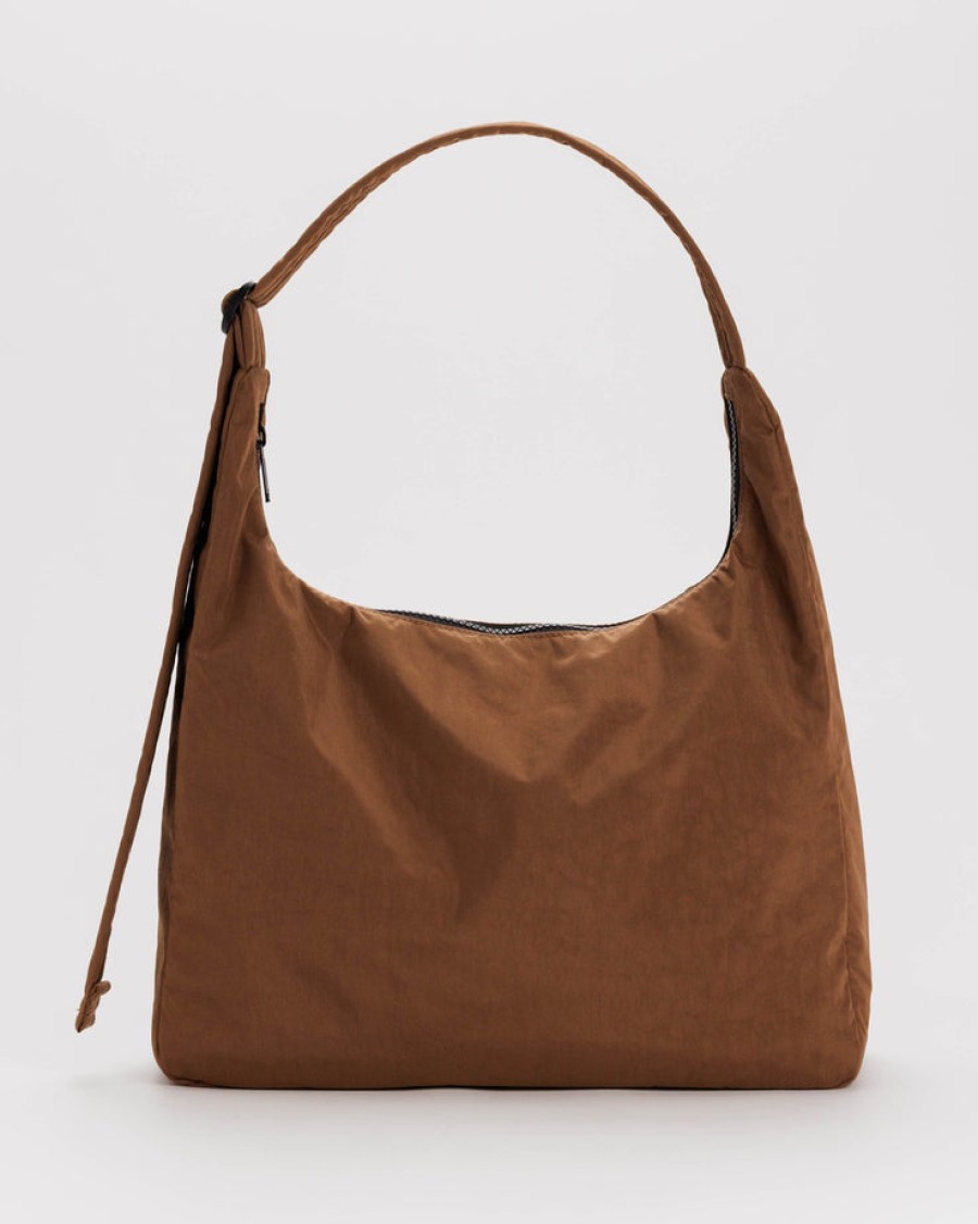 Baggu Nylon Shoulder Bag : Brown - Baggu Purses