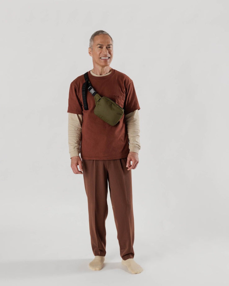 Baggu Puffy Fanny Pack : Tamarind - Baggu Crossbody Bags