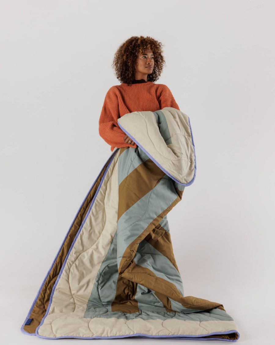 Baggu Queen Quilt : Cream Block - Baggu Quilts