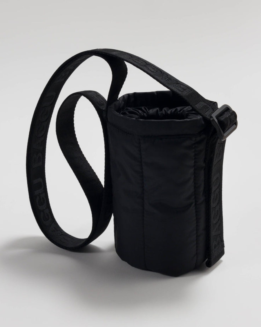 Baggu Puffy Water Bottle Sling : Black - Baggu Puffy Water Bottle Slings