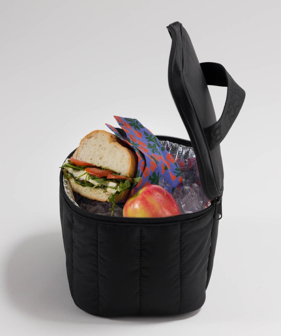 Baggu Puffy Lunch Bag : Black - Baggu Lunch Bags & Coolers