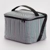 Baggu Puffy Cooler Bag : Lilac Candy Stripe - Baggu Lunch Bags & Coolers