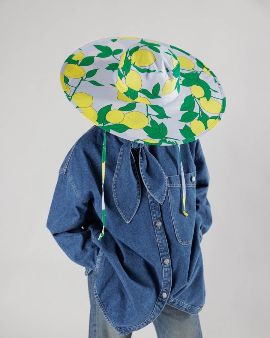 Baggu Packable Sun Hat : Lemon Tree - Baggu Hats